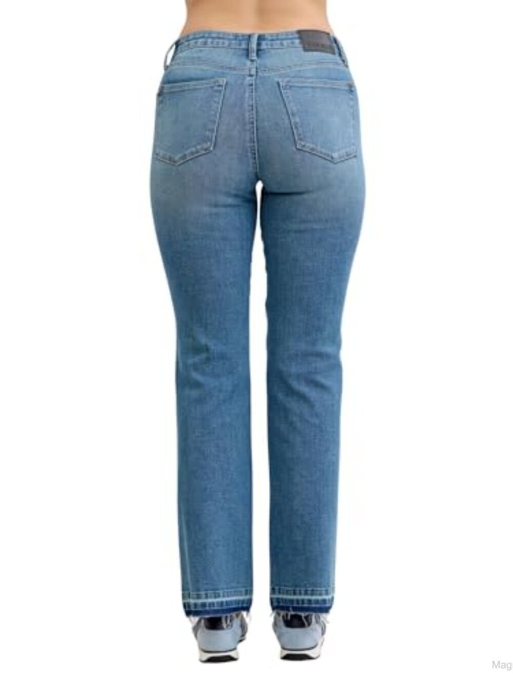 Mid Rise Slim Bootcut Tummy Control Released Hem Jeans - Picture 2 of 4